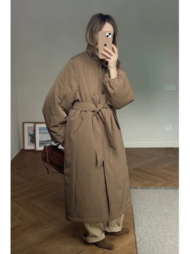 Плащ утепленный весенний