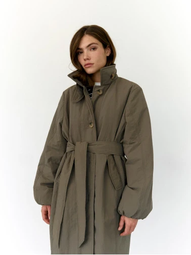 Плащ утепленный