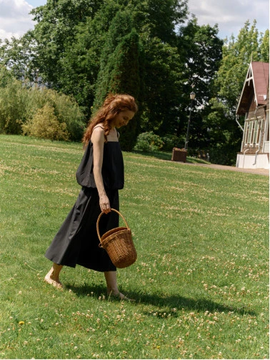 Юбка расклешенная из хлопка